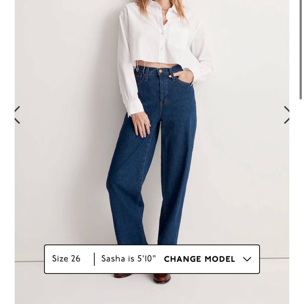 Madewell perfect vintage wide leg 27